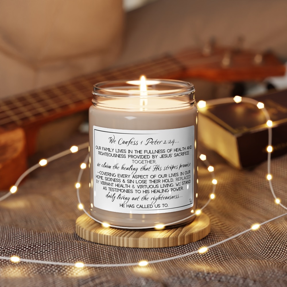 pillar candles with sayings