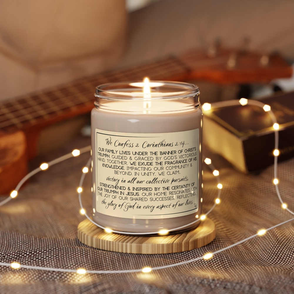 candles with inspirational sayings